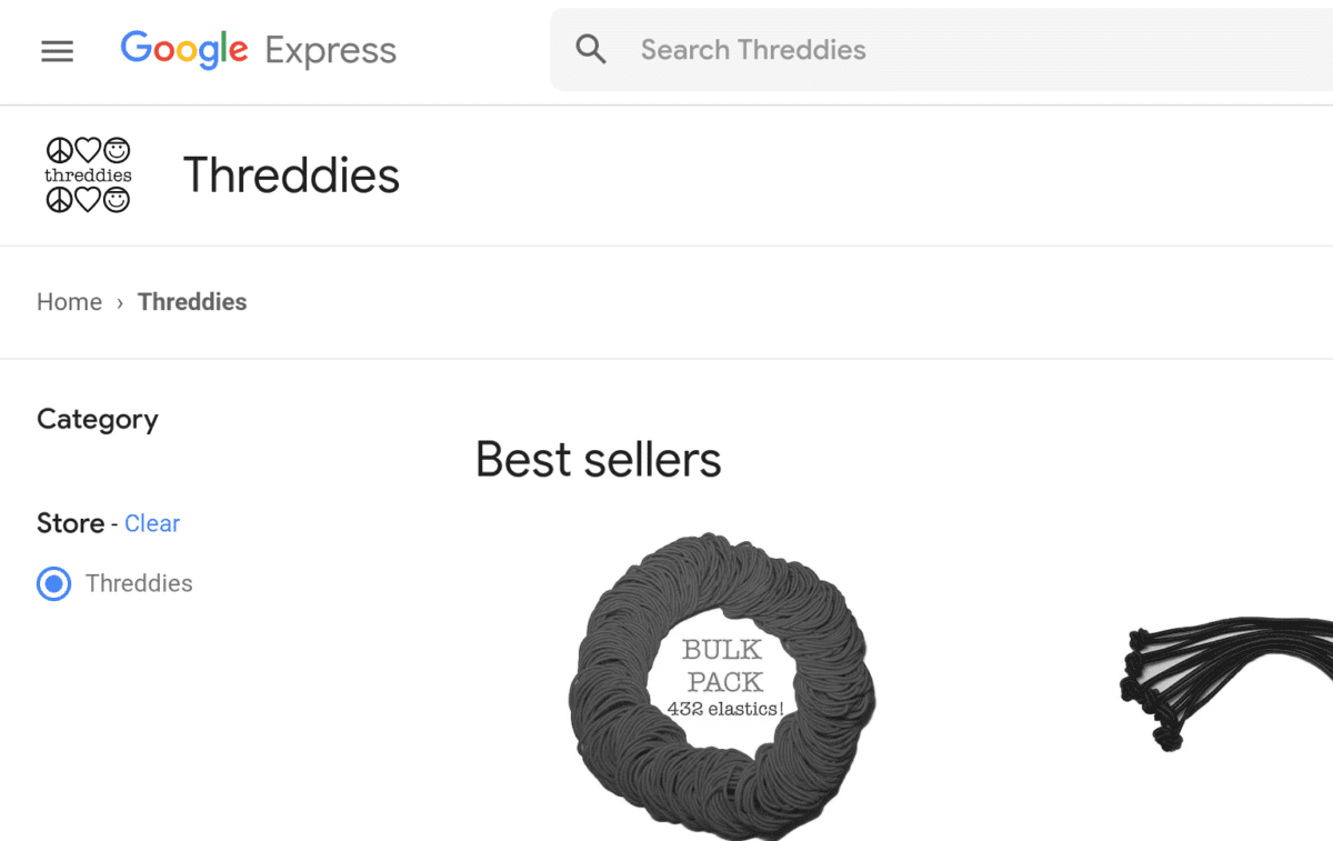 Threddies on Google Express